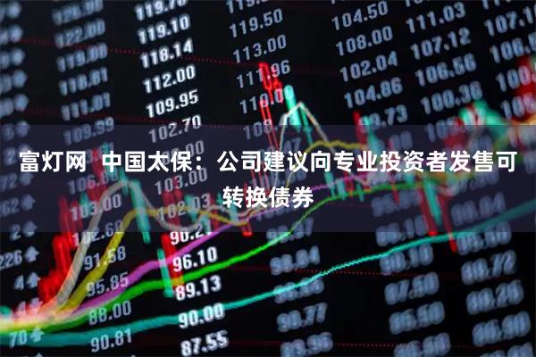 富灯网  中国太保：公司建议向专业投资者发售可转换债券